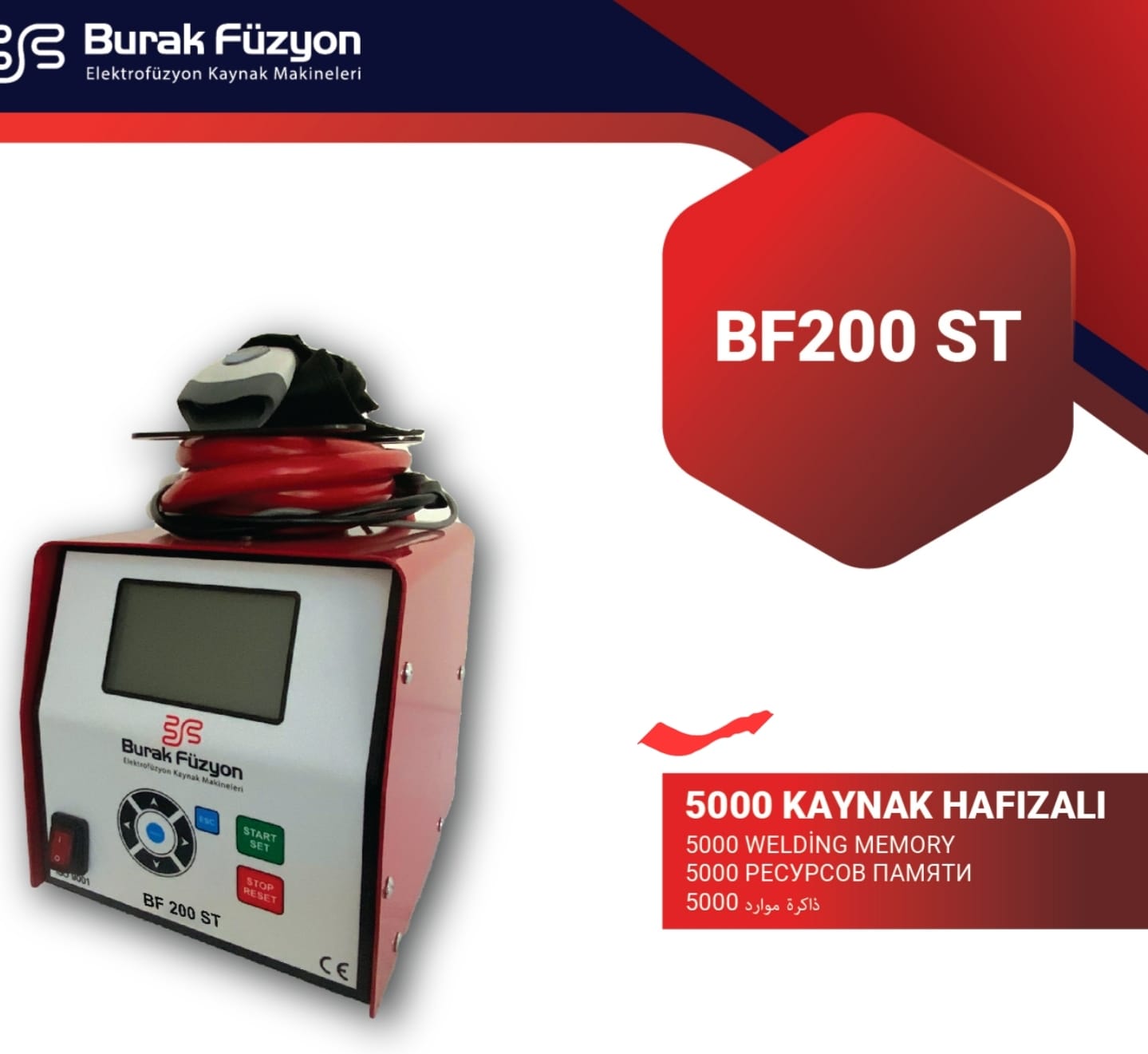 BF200ST Elektrofüzyon Kaynak Makinası